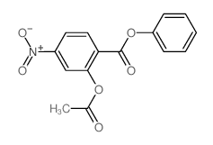 phenyl 2-acetyloxy-4-nitro-benzoate结构式