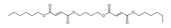 4-O-[4-[(E)-4-hexoxy-4-oxobut-2-enoyl]oxybutyl] 1-O-hexyl (E)-but-2-enedioate结构式