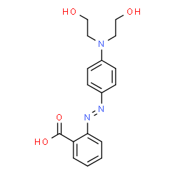 2-[4-(bis(2-hydroxyethyl)amino)phenyl]diazenylbenzoic acid结构式