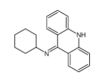 N-cyclohexylacridin-9-amine结构式