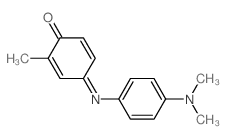4-(4-dimethylaminophenyl)imino-2-methyl-cyclohexa-2,5-dien-1-one结构式