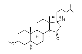 3β-methoxy-14-methyl-5α-cholest-7-en-15-one结构式