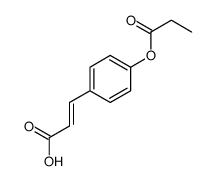 3-(4-propanoyloxyphenyl)prop-2-enoic acid结构式