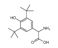 氨基-(3,5-二-叔丁基-4-羟基-苯基)-乙酸结构式