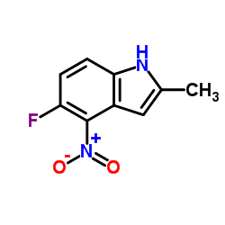 5-Fluoro-2-methyl-4-nitro-1H-indole Structure