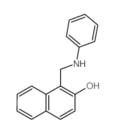 1-(anilinomethyl)naphthalen-2-ol结构式