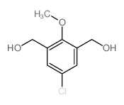 1,3-Benzenedimethanol,5-chloro-2-methoxy-结构式
