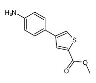 methyl 4-(4-aminophenyl)thiophene-2-carboxylate结构式