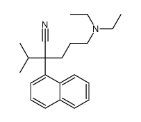 α-[3-(Diethylamino)propyl]-α-(1-methylethyl)-1-naphthaleneacetonitrile结构式