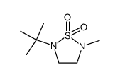 2-tert-butyl-5-methyl-[1,2,5]thiadiazolidine 1,1-dioxide结构式