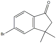 5-溴-3,3-二甲基-2,3-二氢-1H-茚-1-酮结构式