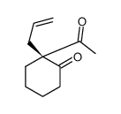 (2S)-2-acetyl-2-prop-2-enylcyclohexan-1-one结构式