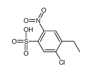 5-chloro-4-ethyl-2-nitrobenzenesulphonic acid Structure
