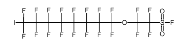 1,1,2,2-tetrafluoro-2-((1,1,2,2,3,3,4,4,5,5,6,6,7,7,8,8-hexadecafluoro-8-iodooctyl)oxy)ethanesulfonyl fluoride结构式