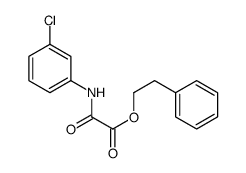2-phenylethyl 2-(3-chloroanilino)-2-oxoacetate结构式
