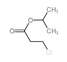 Isopropyl 3-chloropropionate Structure