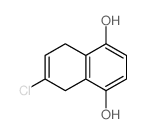 1,4-Naphthalenediol,6-chloro-5,8-dihydro- Structure