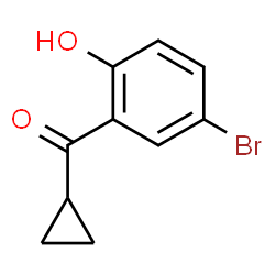 (5-溴-2-羟基苯基)(环丙基)甲酮结构式