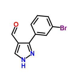 3-(3-Bromophenyl)-1H-pyrazole-4-carbaldehyde Structure