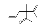 3-methyl-3-prop-1-en-2-ylhex-5-en-2-one结构式