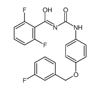 2,6-difluoro-N-[[4-[(3-fluorophenyl)methoxy]phenyl]carbamoyl]benzamide结构式