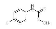 S-Methyl-N- (4-chlor-phenyl)-dithiocarbamat结构式