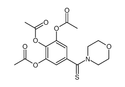 [2,3-diacetyloxy-5-(morpholine-4-carbothioyl)phenyl] acetate结构式