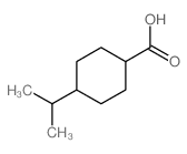 Cyclohexanecarboxylicacid, 4-(1-methylethyl)-, cis- Structure