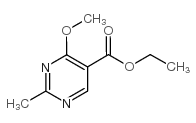 4-甲氧基-2-甲基-5-嘧啶羧酸乙酯结构式