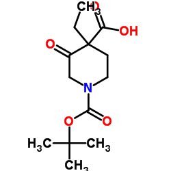 1-N-叔丁氧羰基-3-氧代哌啶-4-甲酸乙酯图片