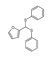 2-(bis(phenylthio)methyl)furan Structure