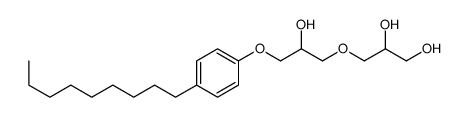 3-[2-hydroxy-3-(4-nonylphenoxy)propoxy]propane-1,2-diol结构式