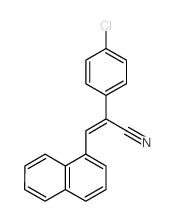 2-(4-chlorophenyl)-3-naphthalen-1-yl-prop-2-enenitrile Structure