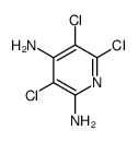 3, 5, 6-三氯-2, 4-二氨基吡啶结构式