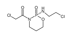 3-chloroacetyl-2-(2-chloro-ethylamino)-[1,3,2]oxazaphosphinane (S)-2-oxide结构式