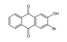 3-bromo-2-hydroxyanthraquinone Structure