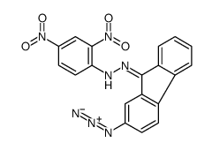 N-[(E)-(2-azidofluoren-9-ylidene)amino]-2,4-dinitroaniline结构式