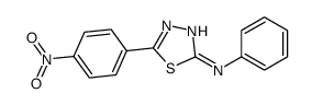 5-(4-nitrophenyl)-N-phenyl-1,3,4-thiadiazol-2-amine Structure