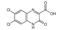 6,7-dichloro-3-hydroxy-2-quinoxalinecarboxylic acid structure