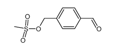 4-formylbenzyl methanesulfonate结构式