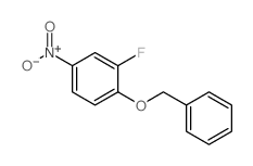 1-苄氧基-2-氟-4-硝基苯结构式