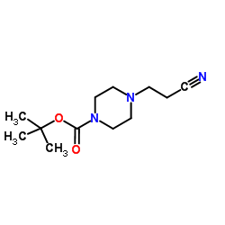 tert-butyl 4-(2-cyanoethyl)piperazine-1-carboxylate Structure
