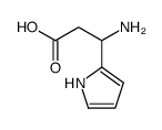 3-氨基-3-(1H-2-吡咯)-丙酸结构式
