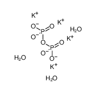 Potassium pyrophosphate trihydrate Structure