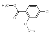 4-氯-2-甲氧基苯甲酸甲酯结构式