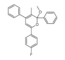 6-(4-fluorophenyl)-2-methoxy-3-methyl-2,4-diphenylpyran结构式