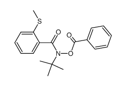 N-(benzoyloxy)-N-(tert-butyl)-2-(methylthio)benzamide结构式