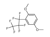 1,4-dimethoxy-2-(perfluoropropyl)benzene Structure