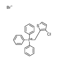 (3-chlorothiophen-2-yl)methyl-triphenylphosphanium,bromide Structure