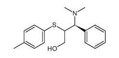 3-(dimethylamino)-2-[(4-methylphenyl)thio]-3-phenyl-1-propanol结构式